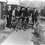 Displaced people at Moota Camp in the 1940s.